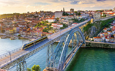 The Dom Luis Bridge in Oporto, Portugal The Dom Luis Bridge in Oporto, Portugal
